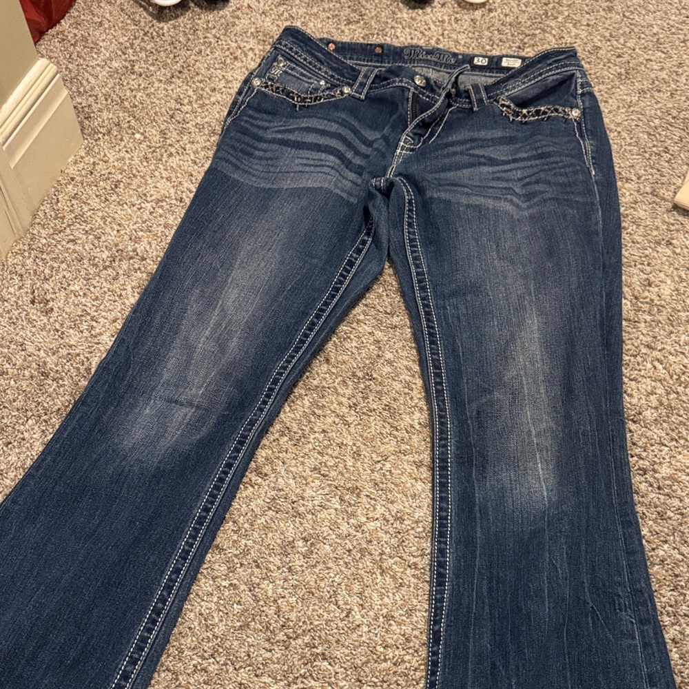 Miss Me Dark Blue Flare Jeans